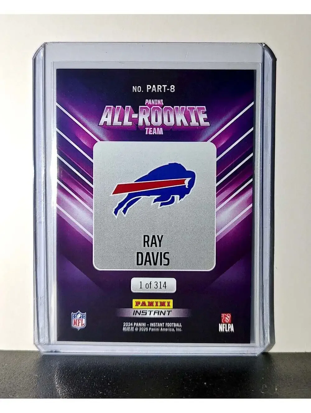 Ray Davis Rookie 2024 Panini NFL #8 All-Rookie Card Buffalo Bills 1 of 314